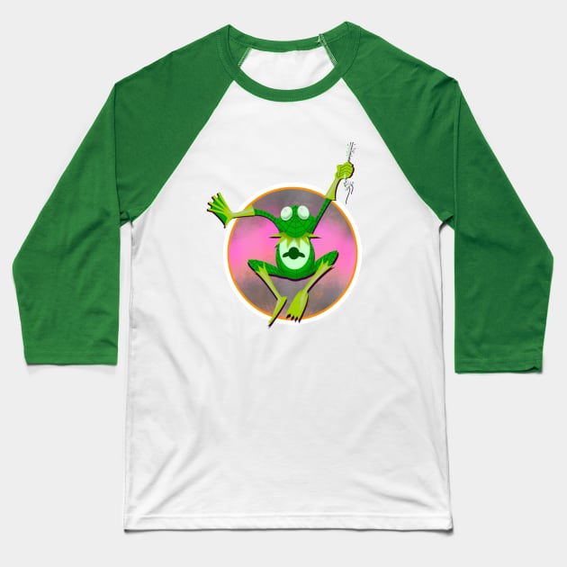 Spider-Frog Baseball T-Shirt by UzzyWorks